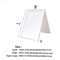Zcooooool Mirror Large Portable Super HD Mirror Makeup Mirror Multi Stand Angle Hand Free/ Handheld / Tabletop Foldable Mirror 10X7 Inch