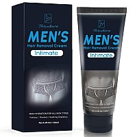 Intimate/Private Hair Removal Cream For Men, For Unwanted Male Hair In Intimate/Private Area, Effective & Painless Depilatory Cream, Suitable For All Skin Types