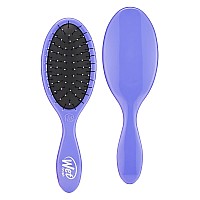 Wet Brush Thin Detangler Brush - Purple, Custom Care - All Hair Types - Ultra-Soft IntelliFlex Bristles Glide Through Tangles with Ease - Pain-Free Comb for Men, Women, Boys and Girls