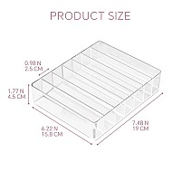 WECHENG Eyeshadow Palette Makeup Organizer, BPA Free 7 Section Divided Vanity Organize Holder for Drawer and Bathroom Counte Modern Cosmetics Storage (7.48 x 6.22 x 1.77)