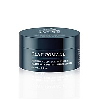 Oars + Alps Clay Hair Pomade for Men, Promotes Hair Growth, Medium Hold, Matte Finish, Reduces Frizz, Made with Kaolin Clay, 2.4 Fl Oz