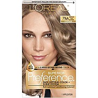 L'Oreal Paris Superior Preference Fade-Defying + Shine Permanent Hair Color, 7.5A Medium Ash Blonde, Pack of 1, Hair Dye