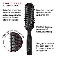 Cricket Sculpting 680 Static Free Hair Brush - Black