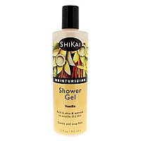 Shikai - Daily Moisturizing Shower Gel, Rich in Aloe Vera & Oatmeal That Leaves Skin Noticeably Softer & Healthier, Relief For Dry Skin, Gentle Soap-Free Formula (Vanilla, 12 Ounces)