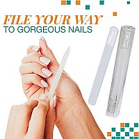 Nail Tek Crystal Files, XL Crystal File 7, Manicure And Pedicure Perfect Companion, Keep Nails Trim And Smooth, No Jagged Edges (No Companion Case)