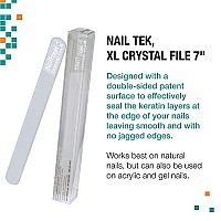 Nail Tek Crystal Files, XL Crystal File 7, Manicure And Pedicure Perfect Companion, Keep Nails Trim And Smooth, No Jagged Edges (No Companion Case)