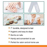 Nail Tek Crystal Files, XL Crystal File 7, Manicure And Pedicure Perfect Companion, Keep Nails Trim And Smooth, No Jagged Edges (No Companion Case)