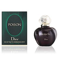 Poison By Christian Dior For Women. Eau De Toilette Spray Black 1.7 Fl Oz