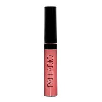 Palladio Lip Gloss, Pure Natural, Non-Sticky Lip Gloss, Contains Vitamin E And Aloe, Offers Intense Color And Moisturization, Minimizes Lip Wrinkles, Softens Lips With Beautiful Shiny Finish