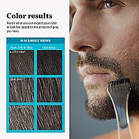 Just For Men Mustache & Beard, Beard Coloring For Gray Hair With Brush Included For Easy Application, With Biotin Aloe And Coconut Oil For Healthy Facial Hair - Darkest Brown, M-50