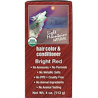 Light Mountain, Hair Color Bright Red, 4 Ounce