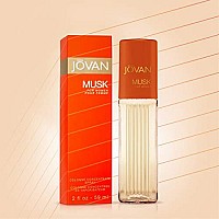 Jovan Musk Eau de Cologne Spray for Women, 2oz Vegan Formula