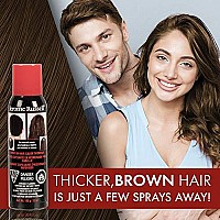 Jerome Russell Spray-on Color Medium Brown Hair Thickener, For Fine and Thinning Hair, Conceals Bald Spots, Grey Hair, Hides Root Re-growth, and Cover Hair Extension Tracks, Works for Men and Women, 3.5 oz (103ml)