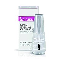 Barielle Clearly Noticeable Nail Thickener, Top Coat Instantly Thickens Nails Up To 50%, Perfect for Damaged Nails, Quick-Drying, Heals Cracked, Split, or Peeling Nails, Promotes Nail Growth.5 Ounce