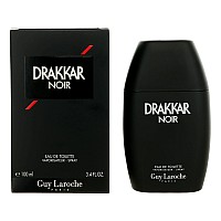 Drakkar Noir By Guy Laroche - Original Vintage Designer Fragrance Blend For Men - Fresh, Classic Mens Evening Scent - Long Lasting Amber Fougere Aroma With Spicy Citrus Notes - 3.4 Oz EDT Spray