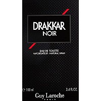 Drakkar Noir By Guy Laroche - Original Vintage Designer Fragrance Blend For Men - Fresh, Classic Mens Evening Scent - Long Lasting Amber Fougere Aroma With Spicy Citrus Notes - 3.4 Oz EDT Spray