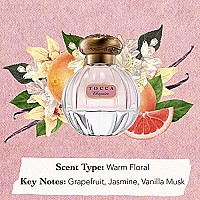 Tocca Eau De Parfum, Cleopatra: Warm Floral, Grapefruit, Jasmine, Vanilla Musk, Hand-Finished Bottle, 1.07 Oz. | 50 Ml