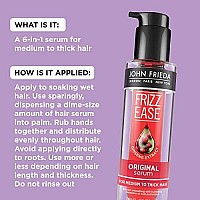 Frizz-Ease Hair Serum Original Formula, Anti-Frizz Heat Protecting, 1.69 Oz, Infused With Silk Protein, Stocking Stuffer