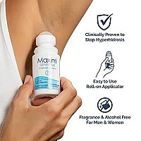 Maxim Sensitive Clinical Strength Antiperspirant for Women and Men. Blocks Sweat up to 7 days per application. Effective Clinical Antiperspirant for Sweat & Odor, Maxim Antiperspirant Roll-On, 1 Pack, 1 Fl Oz, Sensitive