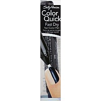 Sally Hansen Color Quick Nail Color Pen, Black, 0.14 Fl Oz