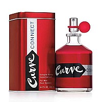 Men's Cologne Fragrance Spray by Curve, Casual Day or Night Scent, Curve Connect, 4.2 Fl Oz