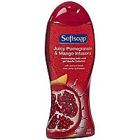 Softsoap Moisturizing Body Wash, Pomegranate & Mango, 18-Ounce Bottles (Pack of 3)