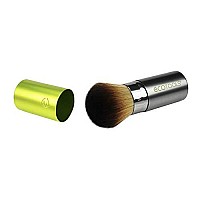 EcoTools Retractable Face Makeup Brush, Kabuki Brush for Foundation, Blush, Bronzer, & Powder, Travel Friendly & Perfect for On The Go, Eco Friendly & Cruelty Free, 1 Count