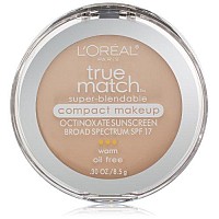 L'Oral Paris True Match Super-Blendable Compact Makeup, W1 Porcelain, 0.3 oz.