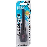 L.A. COLORS Thin Tip Liquid Liner, Black, 0.22 Ounce