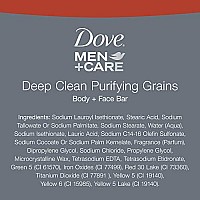 Dove Men+Care Body and Face Bar More Moisturizing Than Bar Soap Deep Clean Effectively Washes Away Bacteria, Nourishes Your Skin, 3.75 Ounce (Pack of 8)