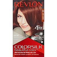 Revlon ColorSilk Haircolor, Dark Auburn, 4.40 Total Ounces (Pack of 3)