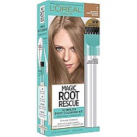 Loreal Paris Magic Root Rescue 10 Minute Root Hair Coloring Kit, Permanent Hair Color With Quick Precision Applicator, 100 Percent Gray Coverage, 7 Dark Blonde, 1 Kit (Packaging May Vary)