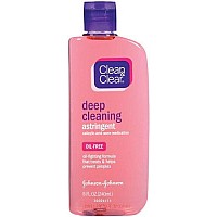 Clean & Clear Deep Cleaning Astringent Oil-Fighting, 8-Ounce (Pack of 2)