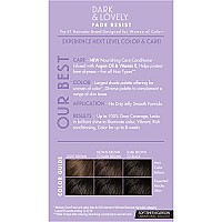 SoftSheen-Carson Dark and Lovely Fade Resist Rich Conditioning Hair Color, Permanent Hair Color, Up To 100 percent Gray Coverage, Brilliant Shine with Argan Oil and Vitamin E, Jet Black