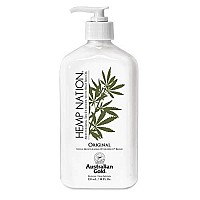 Australian Gold Original Hemp Nation Moisturizing Tan Extender Lotion, Hemp Seed Oil, 18 Fl Oz