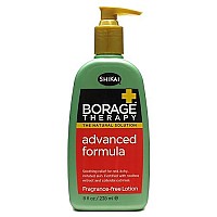 ShiKai - Borage Therapy Advanced Formula Lotion Dry Skin Lotion, Soothing & Moisturizing Relief For Dry, Irritated & Itchy Skin, Non-Greasy, Sensitive Skin Friendly (Fragrance-Free, 8 Ounces)