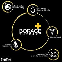 ShiKai - Borage Therapy Advanced Formula Lotion Dry Skin Lotion, Soothing & Moisturizing Relief For Dry, Irritated & Itchy Skin, Non-Greasy, Sensitive Skin Friendly (Fragrance-Free, 8 Ounces)