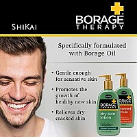 ShiKai - Borage Therapy Advanced Formula Lotion Dry Skin Lotion, Soothing & Moisturizing Relief For Dry, Irritated & Itchy Skin, Non-Greasy, Sensitive Skin Friendly (Fragrance-Free, 8 Ounces)