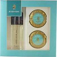 Je Reviens By Worth For Women 3 Piece Set Includes: 1.7 Oz Eau De Toilette Spray + 2 X 75G Perfumed Soaps