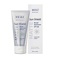 Obagi Sunscreen Sun Shield Matte Broad Spectrum SPF 50 Sunscreen, combines UVB absorption and UVA protection, 3 oz