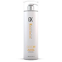 GK HAIR Global Keratin Balancing Conditioner (33.8 Fl Oz/1000ml) For Oily & Color Treated Hair Daily Use After Shampoo Conditioning Deep Cleanser & Impurities Remover Restores pH Levels