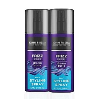 John Frieda Frizz Ease curl Reviver Hair Mousse, Enhances curls, Mousse for curly or Frizzy Hair, Stocking Stuffer, 67 Fl Ounces (Pack of 2)