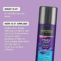 John Frieda Frizz Ease curl Reviver Hair Mousse, Enhances curls, Mousse for curly or Frizzy Hair, Stocking Stuffer, 67 Fl Ounces (Pack of 2)