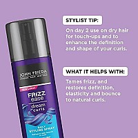 John Frieda Frizz Ease curl Reviver Hair Mousse, Enhances curls, Mousse for curly or Frizzy Hair, Stocking Stuffer, 67 Fl Ounces (Pack of 2)