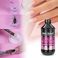 8 oz Mia Secret Liquid Monomer - Professional Acrylic Nail Liquid for Acrylic Powder - EMA monomer - Nail Monomer liquid - ema monomer acrylic nail liquid