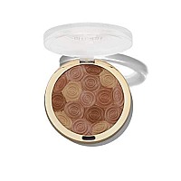 Milani Illuminating Face Powder - Hermosa Rose (0.35 Ounce) Cruelty-Free Highlighter, Blush & Bronzer In One Compact To Shape, Contour & Highlight