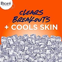 Bior Blemish Fighting Ice Cleanser, Salicylic Acid, Clears and Helps Prevent Acne Breakouts, Cools & Refreshes Skin, Oil Free, 6.77 Ounce