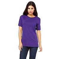 Bella canvas Ladies Relaxed Jersey Short-Sleeve T-Shirt S Team Purple