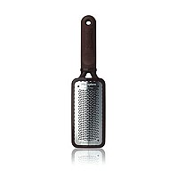 Microplane Colossal Foot File Scraper - The Original Stainless Steel Foot Rasp, Dead Skin/Callus Remover for Feet, Gentle Foot Scrubber, Pedicure Tools for Salon-Quality Foot Care, Brown