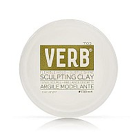 Verb Sculpting Clay -Flexible Hold and Subtle Shine -Texturizing Pomade for Wet or Dry Hair -Medium Hold Hair Clay, 2 oz